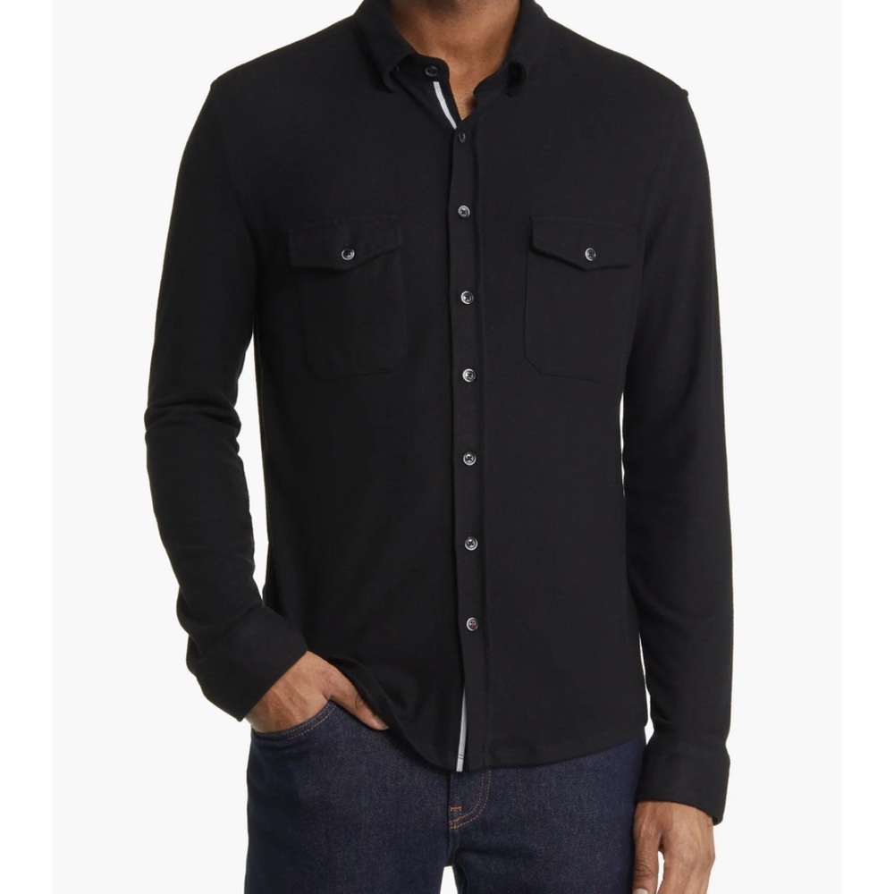 Stone‎ Rose Fleece Button-up Shirt